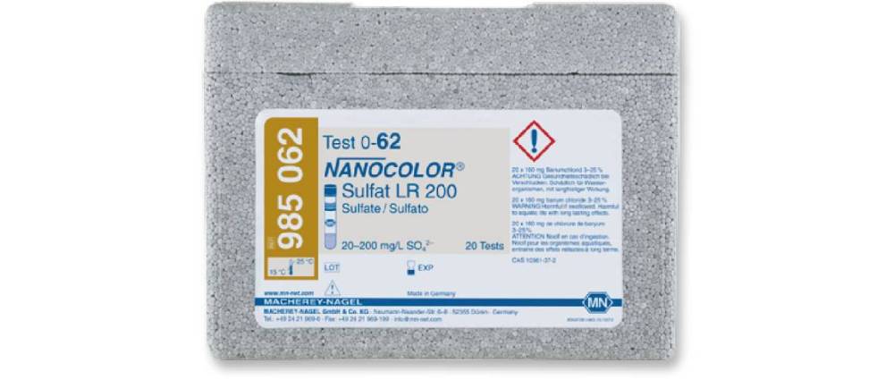 ZIMEX西脉科司|NANOCOLOR® LR 200 硫酸盐试剂