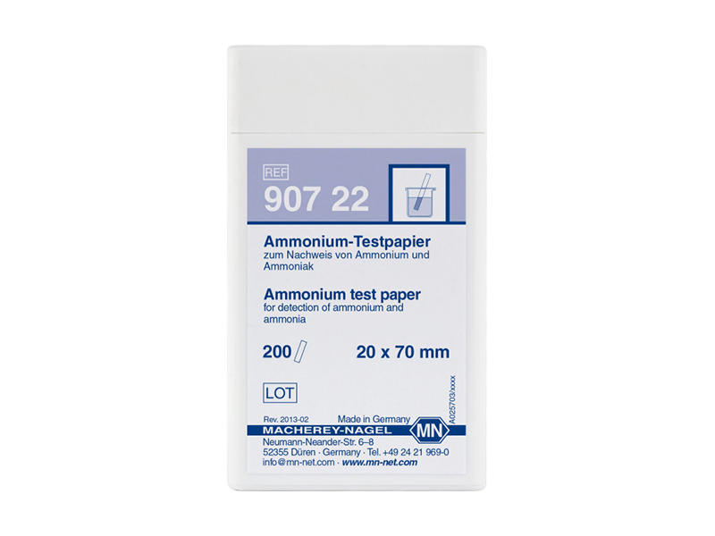 Qualitative Ammonium test paper for Ammonium: 10 mg/L NH₄⁺