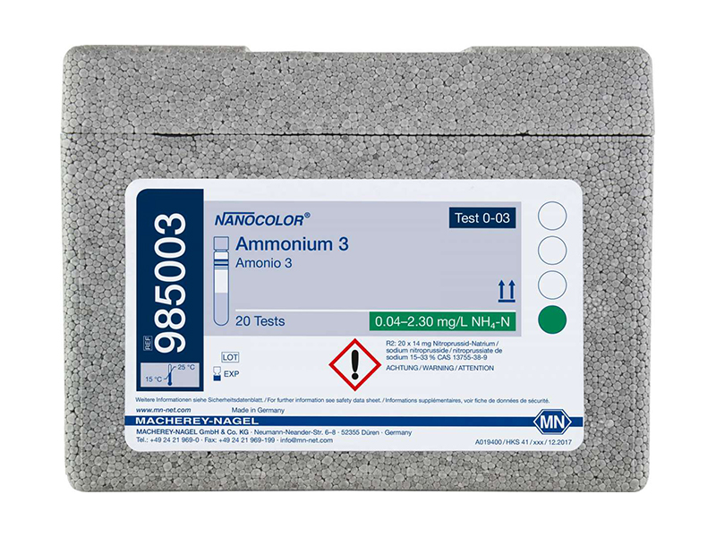 Tube test NANOCOLOR Ammonium 3