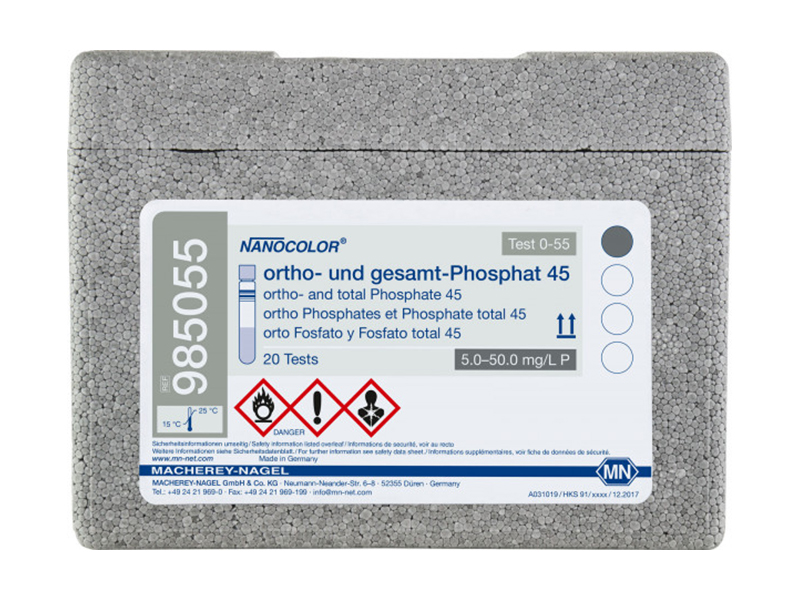 Tube test NANOCOLOR ortho- and total-Phosphate 45