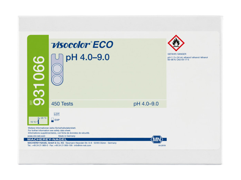 德国MN VISOCOLOR ECO pH值测试盒 931066 / 931266（补充装）