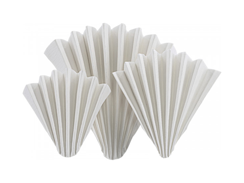 Folded filter papers, MN 651, Technical, Fast (9 s), Crepped